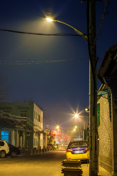 北京东绒线胡同夜景