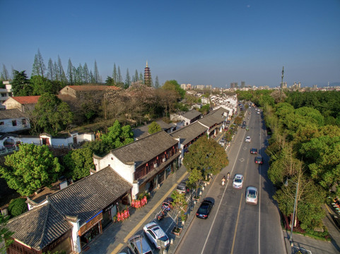 金华飘萍路航拍