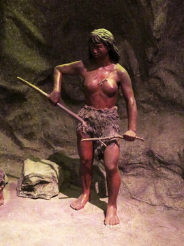 原始人雕塑 古人类