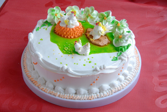 生日蛋糕 鸡