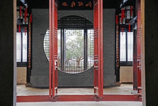 中式古典园林门窗