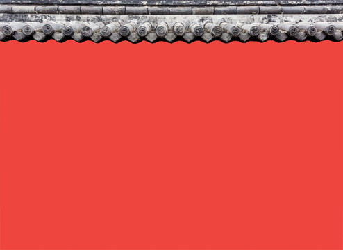 高像素 红色围墙