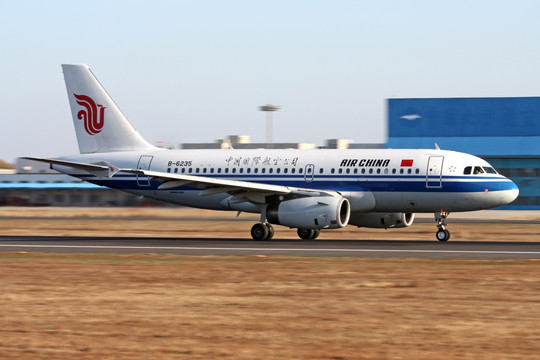 中国国际航空 飞机 准备起飞