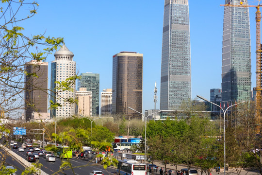 北京CBD 北京街景 北京