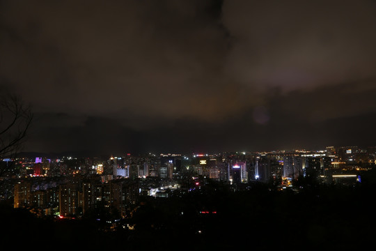 杨府山看温州夜景
