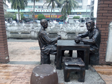 文南老街雕塑