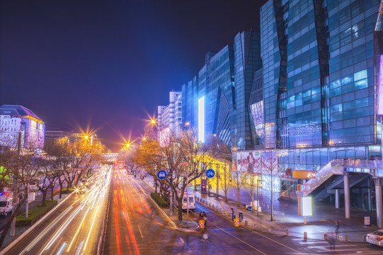 北京西单大悦城夜景