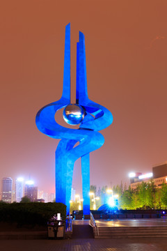 济南 泉城广场 泉标雕塑