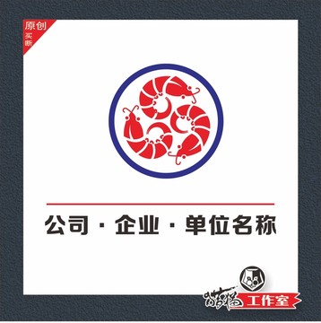 LOGO 虾标识