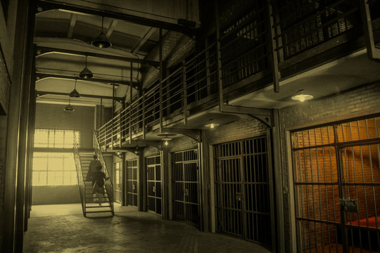 民国上海滩监狱牢房