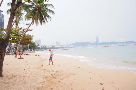 泰国芭提雅城市沙滩码头