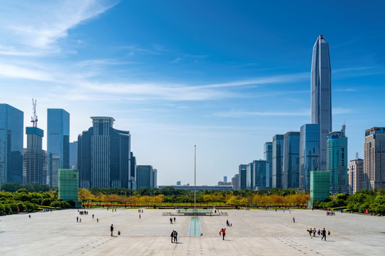 深圳市民中心广场建筑景观