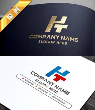 HT字母LOGO设计 HT标志