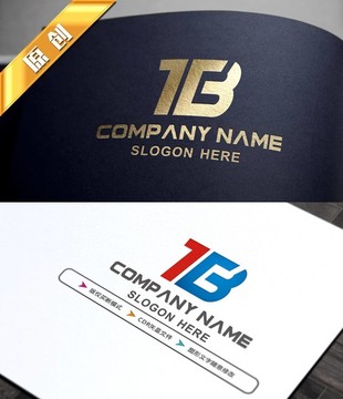 TB字母LOGO设计 TB标志