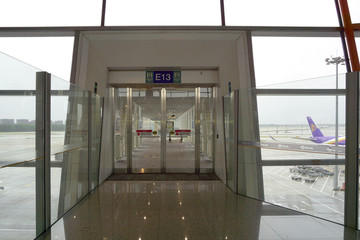 登机口 北京T3航站楼 日景