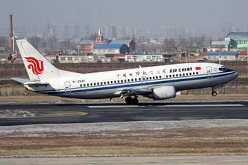 中国国际航空公司 飞机降落