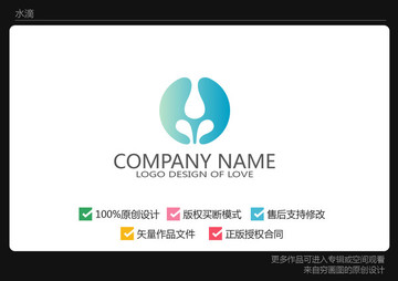 水滴logo 牛奶logo