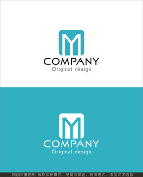 M字母logo设计