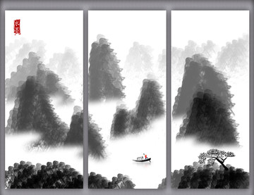 抽象水墨画