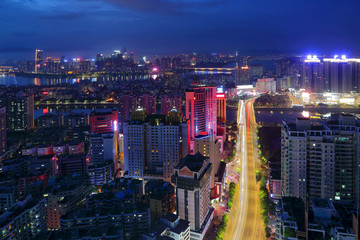 惠州城市建筑风光夜景