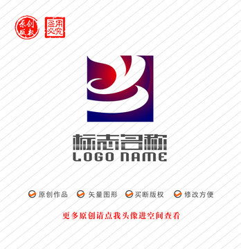 BY字母YB标志科技logo