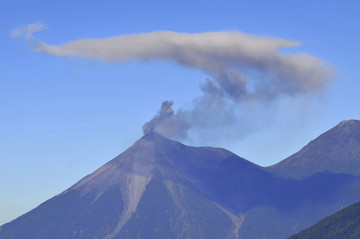 活跃的火山灰