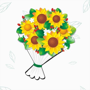 向日葵花束