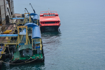 海上运输船 码头