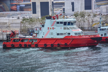 海上运输船 消防船