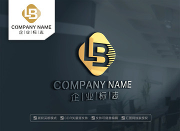 LB字母LOGO设计 BL标志