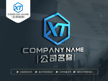 XT字母标志 XT字母LOGO