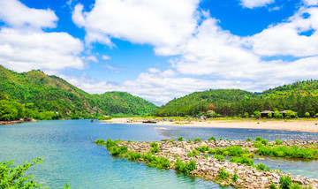 山水风光 楠溪江山水 溪滩