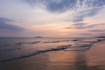 三亚湾黄昏风景