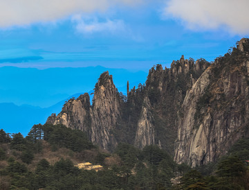 唯美风景 黄山山峰