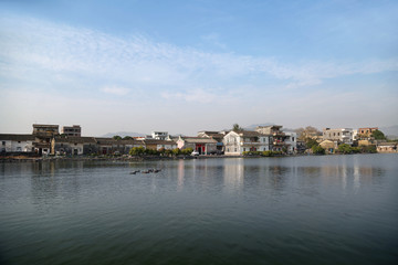 惠州大亚湾老房子下角村池塘