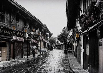 老重庆古镇怀旧照片