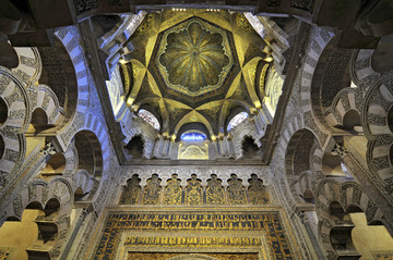 科尔多瓦西班牙大清真寺的圆顶