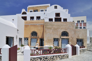 传统的白色房子爱琴海建筑