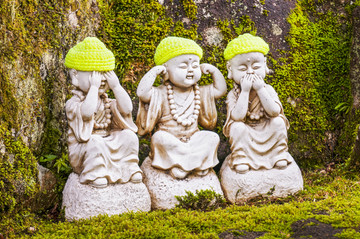 日本三个明智的佛像