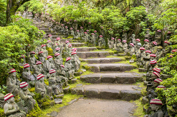 日本宫岛大正寺的场地佛陀通道