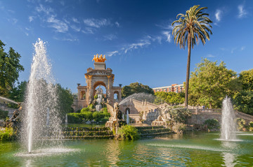 喷泉在巴塞罗那