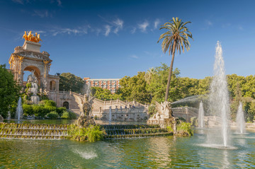 喷泉在巴塞罗那