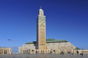 萨布兰卡摩洛哥的一座清真寺