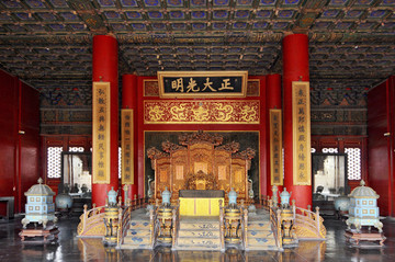 中国皇帝在紫禁城的王位