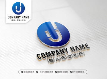 简洁J字母LOGO设计 J标志