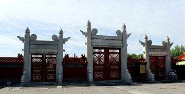 地坛公园 北京风景 大门 地坛