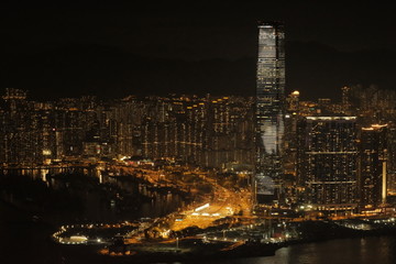 香港太平山夜景