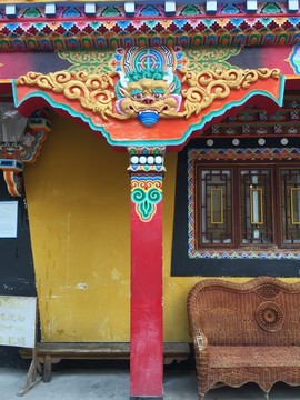 藏式立柱花纹