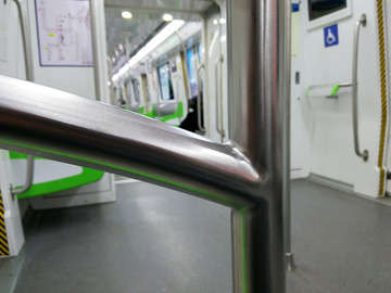 地铁车厢不锈钢栏杆