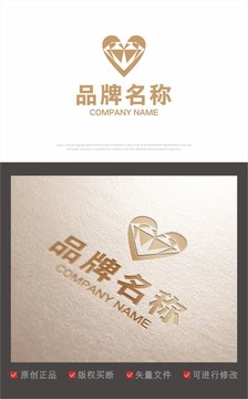 logo 标志 钻石 钻石切面